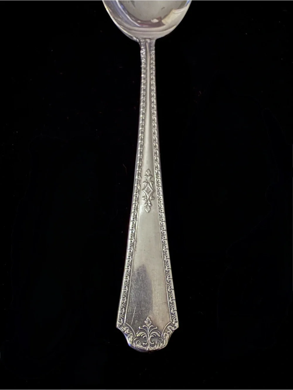 Antique 1929 Silver-plated “Berkeley” Salad Serving Fork from Wm. A. Rogers